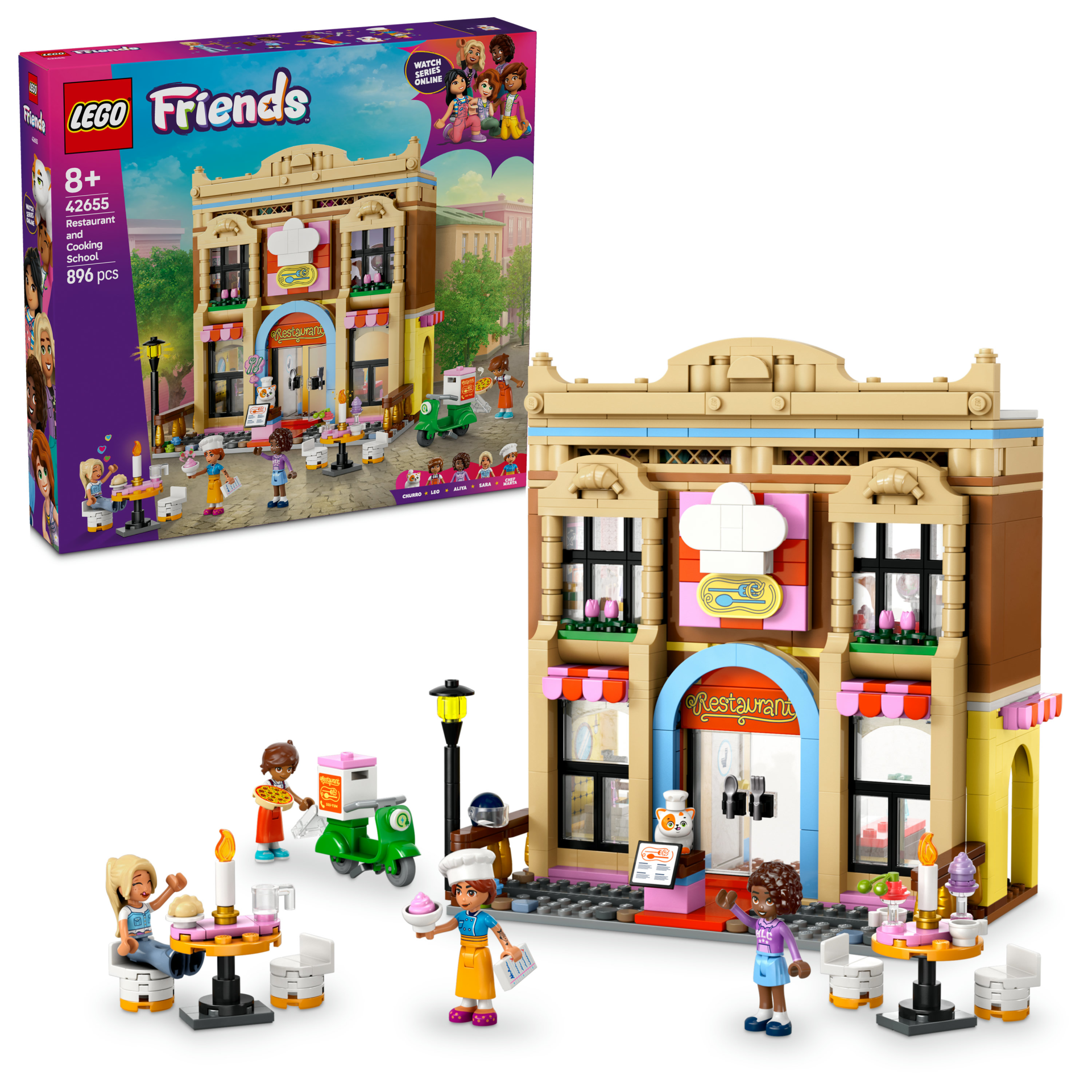 LEGO® Friends Restoran ve Aşçılık Okulu Yapım Oyuncağı 42655