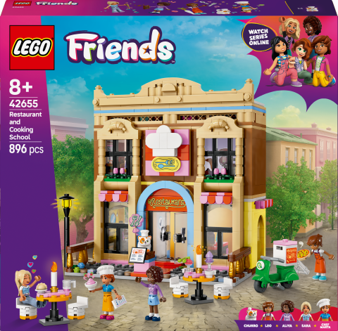 LEGO® Friends Restoran ve Aşçılık Okulu Yapım Oyuncağı 42655