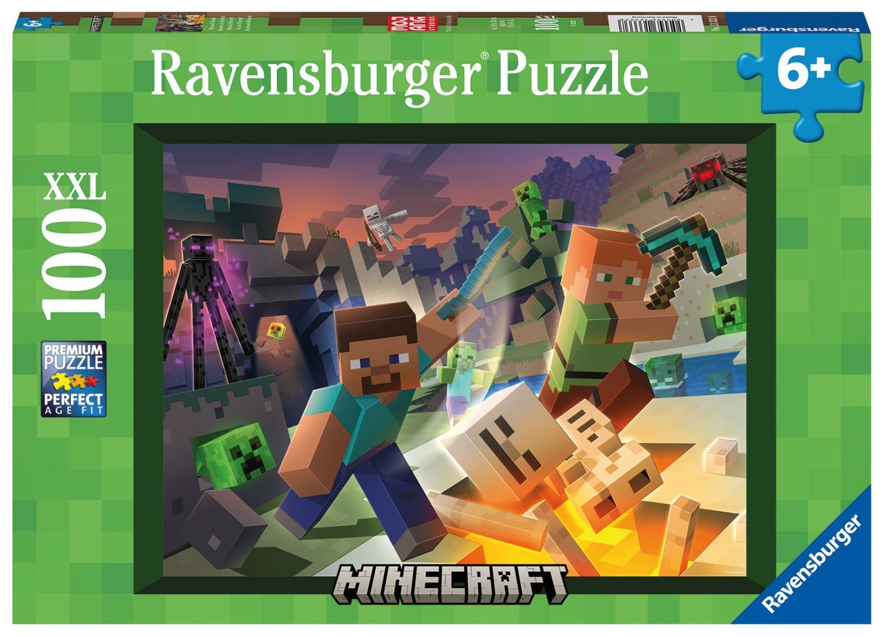Ravensburger 100 Parçalı Puzzle Minecraft