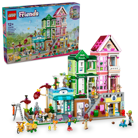 LEGO® Friends Heartlake City Daireleri ve Mağazaları Model Seti 42670