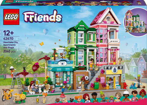 LEGO® Friends Heartlake City Daireleri ve Mağazaları Model Seti 42670
