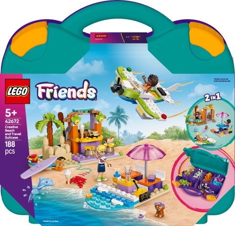 LEGO® Friends Yaratıcı Plaj ve Seyahat Bavulu İnşa Edilebilen Oyuncak Seti 42672