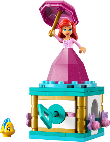 LEGO® ǀ Disney Princess Dönen Ariel Yapım Seti ve Fantastik Oyuncak Modeli 43259