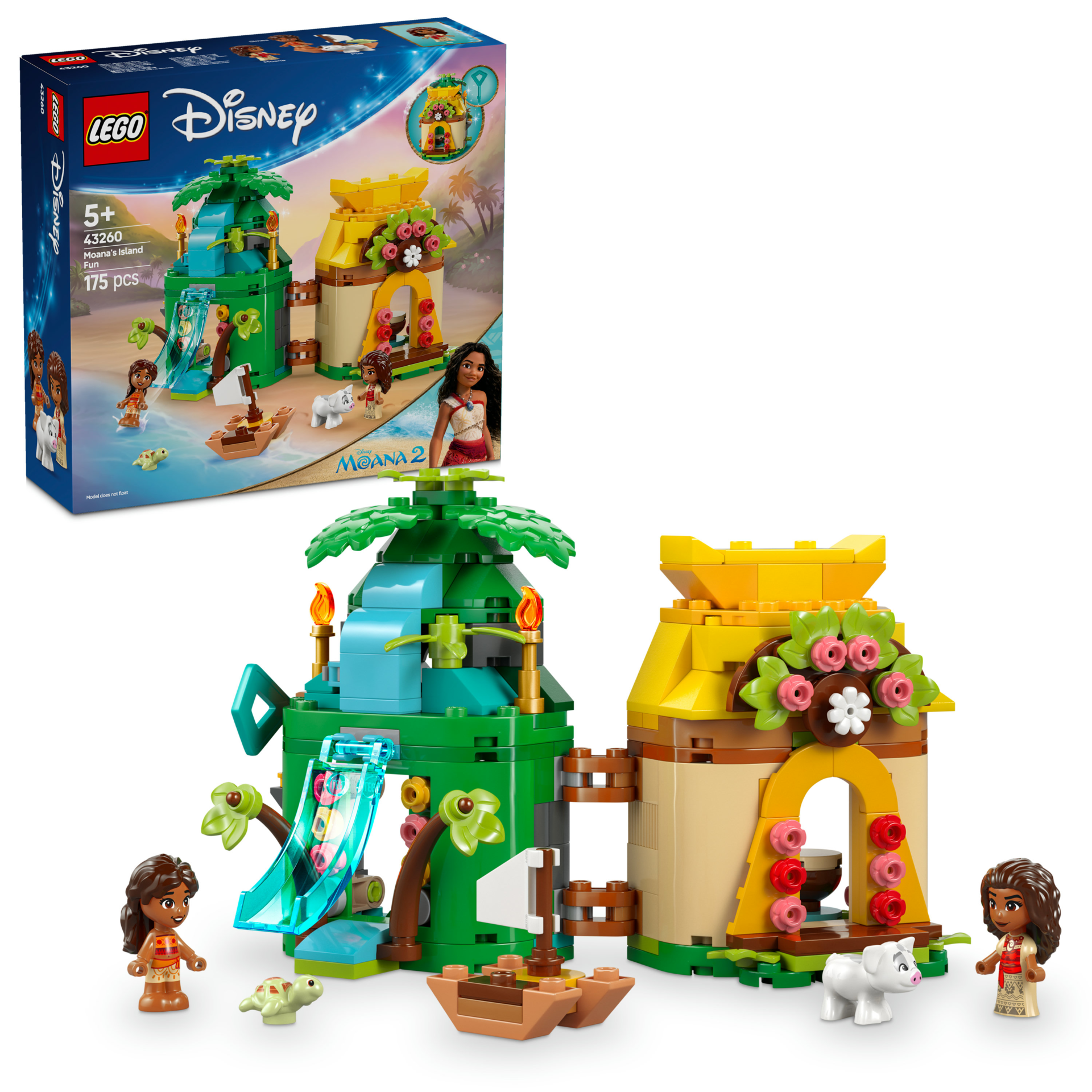 LEGO® ǀ Disney Moana’nın Ada Eğlencesi İnşa Edilebilen Oyuncak Modeli ve Yapım Seti 43260