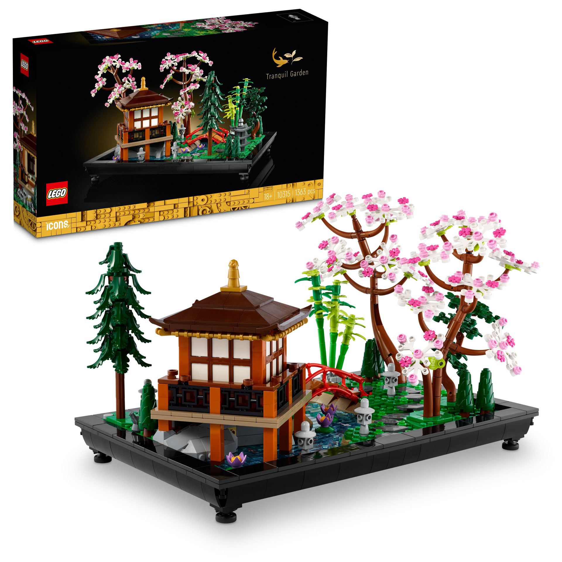 LEGO® Icons Huzurlu Bahçe 10315 Yetişkinler için Yapım Seti (1363 Parça)