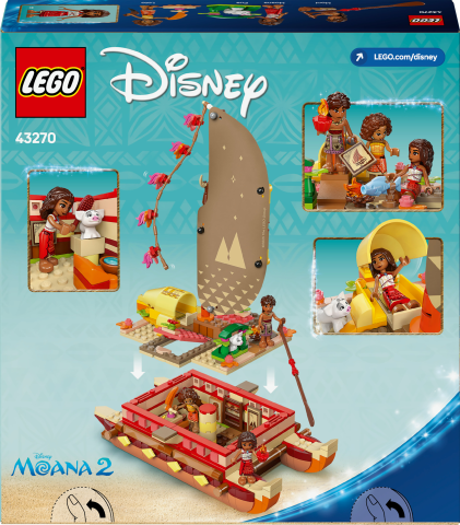 LEGO® ǀ Disney Moana’nın Macera Kanosu Fantastik Oyuncak Model Seti 43270