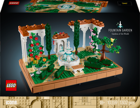LEGO® Icons Fıskiyeli Bahçe Yetişkinler için Ev ve Ofis Dekoru Yapım Seti 10359