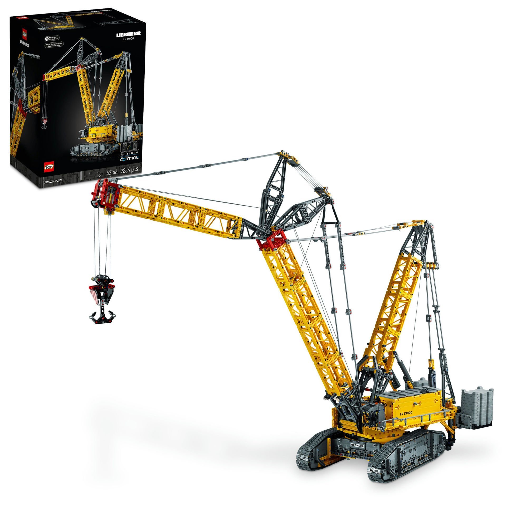 LEGO® Technic Liebherr Paletli Vinç LR 13000 42146 Yapım Seti (2883 Parça)