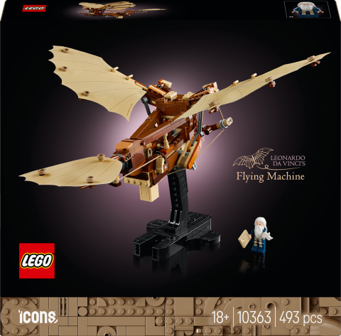 LEGO® Icons Leonardo da Vinci’nin Uçan Makinesi Yetişkinler için Masa Süsü Seti 10363