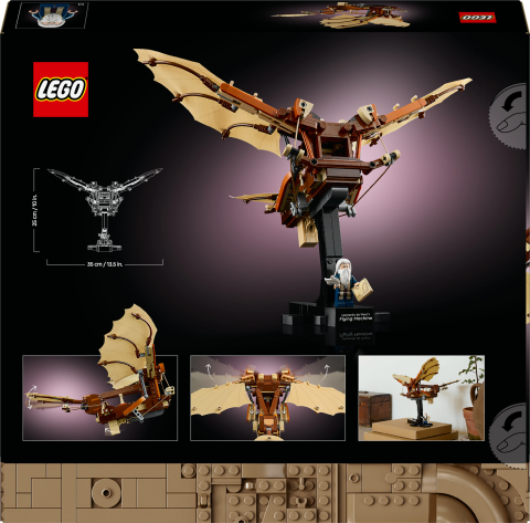 LEGO® Icons Leonardo da Vinci’nin Uçan Makinesi Yetişkinler için Masa Süsü Seti 10363