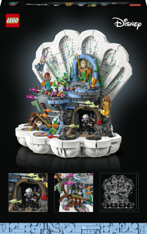 LEGO® | Disney Küçük Deniz Kızı Kraliyet İstiridyesi 43225 Yapım Seti (1808 Parça)