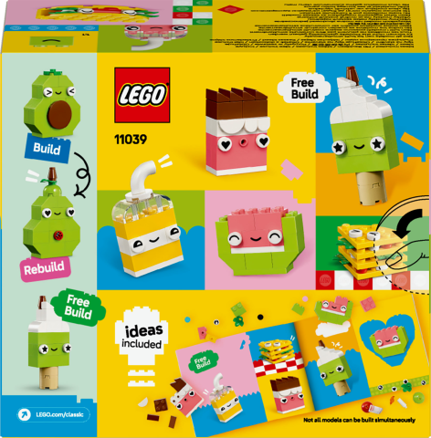LEGO® Classic Yaratıcı Yiyecek Arkadaşlar Hayali Oyunlar için Oyuncak 11039