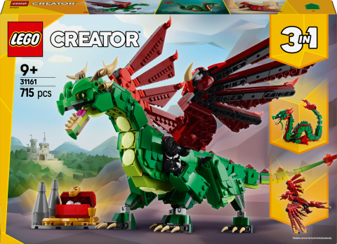 LEGO® Creator 3'ü 1 Arada Orta Çağ Ejderhası Oyun Seti 31161