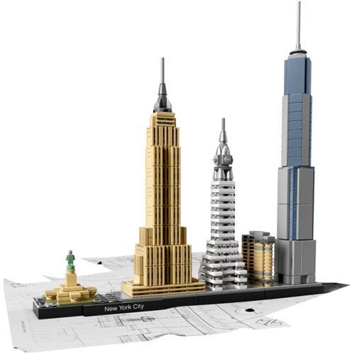 LEGO® Architecture New York City 21028 Yetişkin için Hobi Hediye Oyuncak Yapım Seti