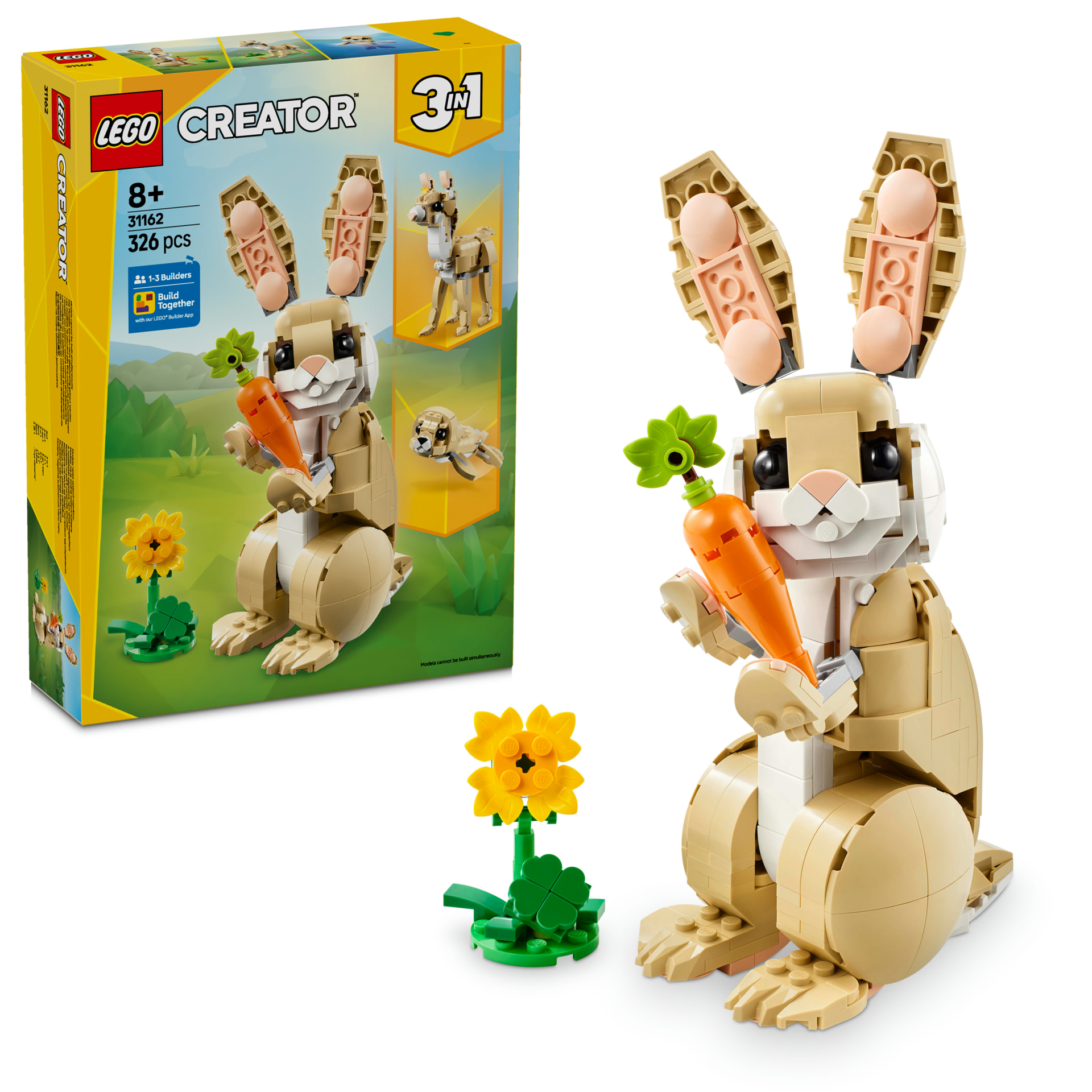 LEGO® Creator 3’ü 1 Arada Sevimli Tavşan Oyun Seti 31162