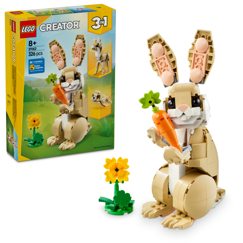 LEGO® Creator 3’ü 1 Arada Sevimli Tavşan Oyun Seti 31162