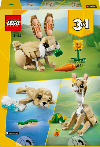LEGO® Creator 3’ü 1 Arada Sevimli Tavşan Oyun Seti 31162