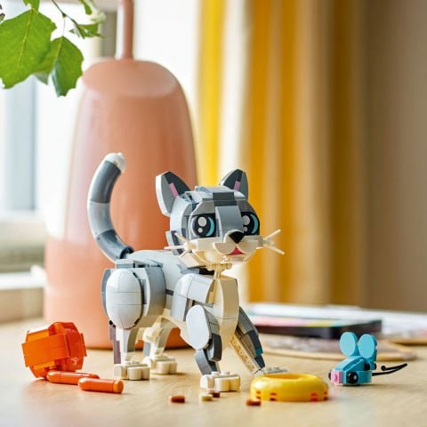 LEGO® Creator 3’ü 1 Arada Oyunbaz Kedi Hayvanlı Oyun Seti 31163