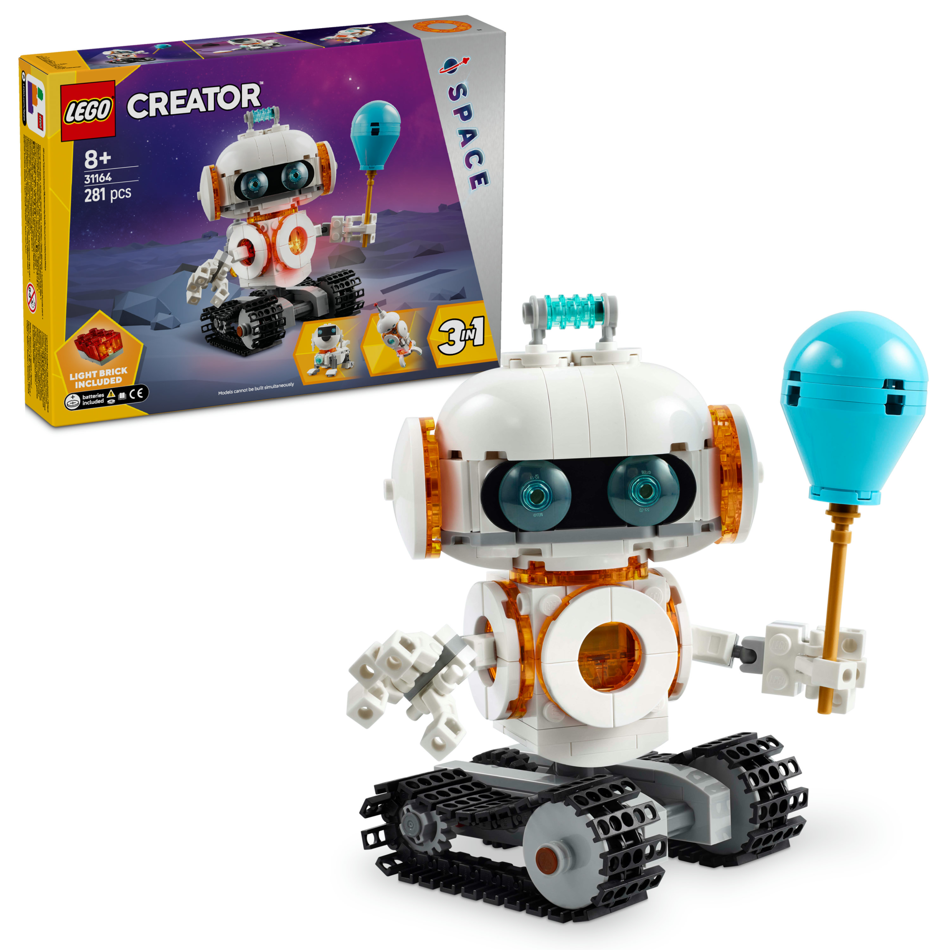 LEGO® Creator 3'ü 1 Arada Uzay Robotu Bilim Oyun Seti 31164