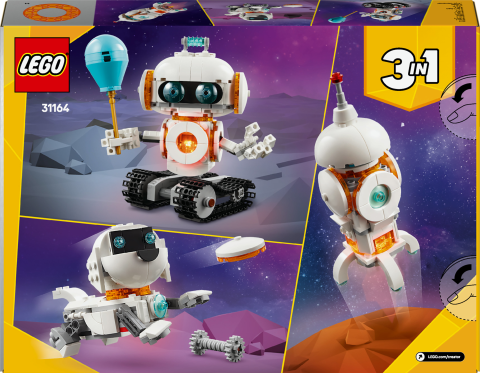 LEGO® Creator 3'ü 1 Arada Uzay Robotu Bilim Oyun Seti 31164