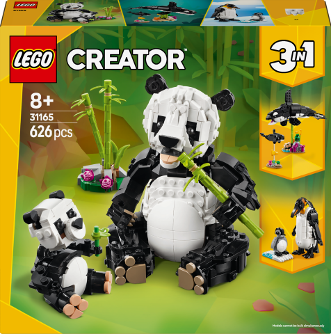 LEGO® Creator 3'ü 1 Arada Vahşi Hayvanlar: Panda Ailesi Oyun Seti 31165