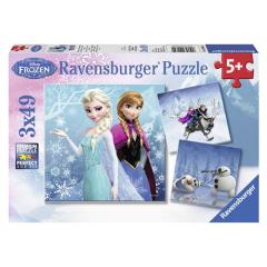 Ravensburger 3x49 Parçalı Puzzle Walt Disney Frozen Kıs Macerası-092642