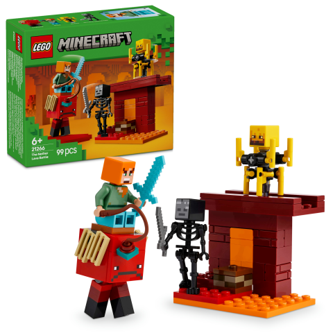 LEGO® Minecraft® Nether Lav Savaşı Çocuklar için Video Oyunu Oyuncağı 21266