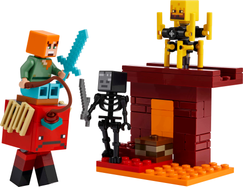 LEGO® Minecraft® Nether Lav Savaşı Çocuklar için Video Oyunu Oyuncağı 21266