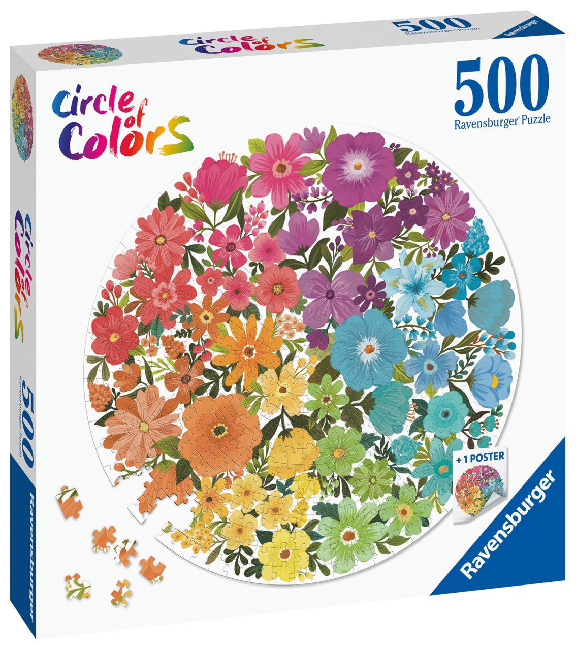 Ravensburger 500 Parçalı Daire Puzzle Çiçekler