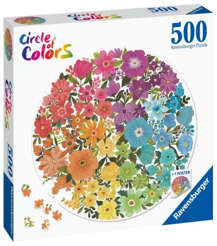Ravensburger 500 Parçalı Daire Puzzle Çiçekler