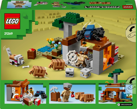 LEGO® Minecraft® Armadillo Maden Keşfi Video Oyunu Figürü 21269