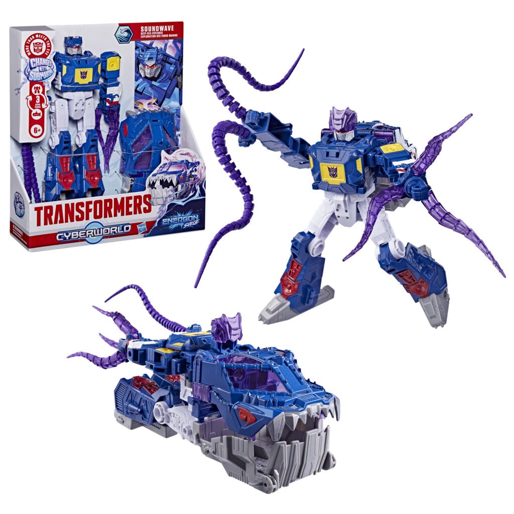 Transformers CYBERWORLD Energon Dalgalanması Soundwave Derin Deniz Kaşifi