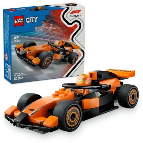 LEGO® City McLaren Yarış Arabalı F1® Sürücüsü Mini Araç Oyun Seti 60442