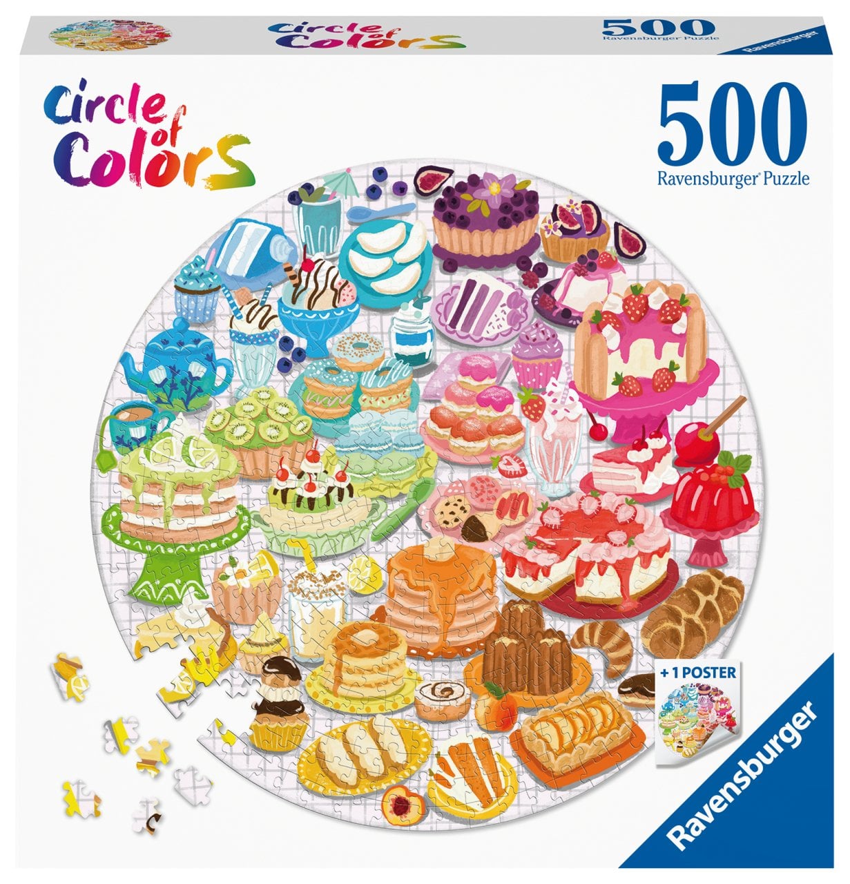 Ravensburger 500 Parçalı Daire Puzzle Tatlılar
