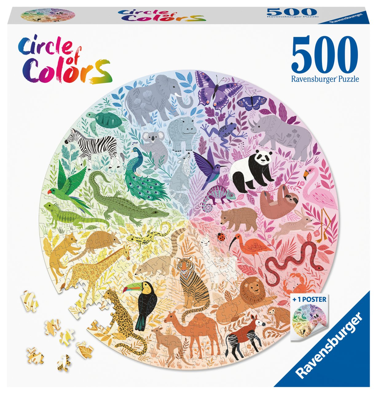 Ravensburger 500 Parçalı Daire Puzzle Hayvanlar