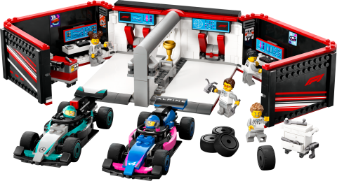 LEGO® City F1® Garajı ve Mercedes-AMG ve Alpine Arabaları Oyun Seti 60444