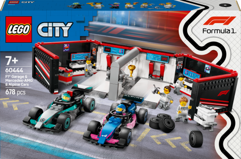 LEGO® City F1® Garajı ve Mercedes-AMG ve Alpine Arabaları Oyun Seti 60444