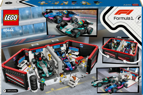 LEGO® City F1® Garajı ve Mercedes-AMG ve Alpine Arabaları Oyun Seti 60444