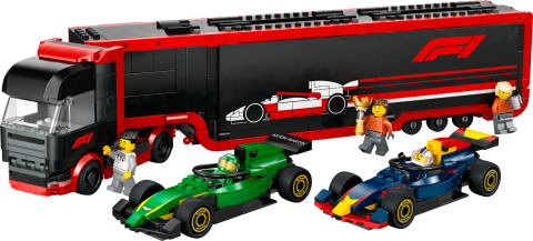 LEGO® City RB20 ve AMR24 F1® Arabalı F1® Kamyonu Yarış Taşıma Seti