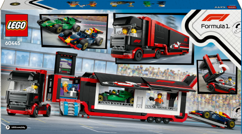 LEGO® City RB20 ve AMR24 F1® Arabalı F1® Kamyonu Yarış Taşıma Seti
