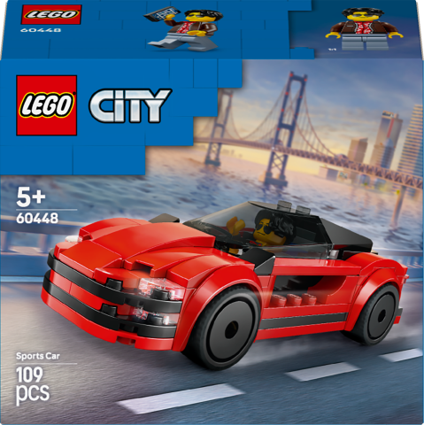 LEGO® City Kırmızı Spor Araba Süper Araba Oyuncak Araç Seti 60448