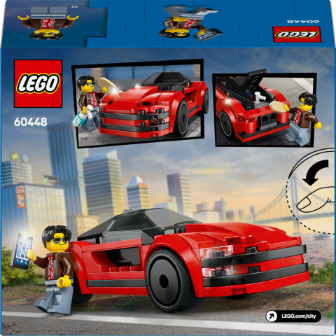 LEGO® City Kırmızı Spor Araba Süper Araba Oyuncak Araç Seti 60448