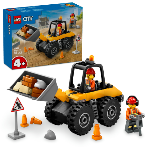 LEGO® Sarı Tekerlekli İnşaat Yükleyicisi İnşa Edilebilen Araç Seti 60450