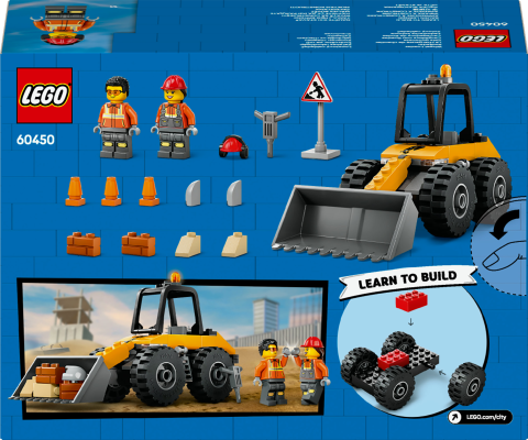 LEGO® Sarı Tekerlekli İnşaat Yükleyicisi İnşa Edilebilen Araç Seti 60450