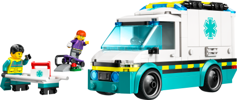 LEGO® City Acil Yardım Ambulansı Oyuncak Araç Yapım Seti 60451