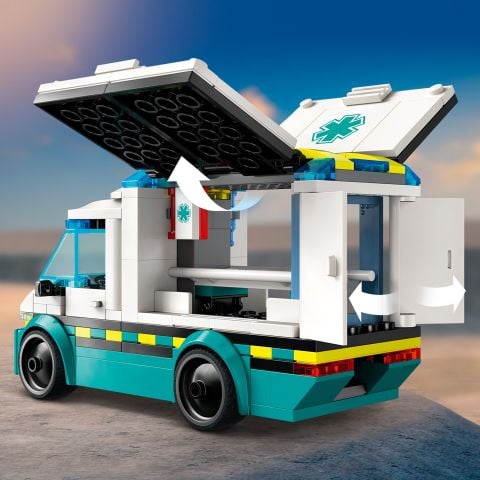 LEGO® City Acil Yardım Ambulansı Oyuncak Araç Yapım Seti 60451