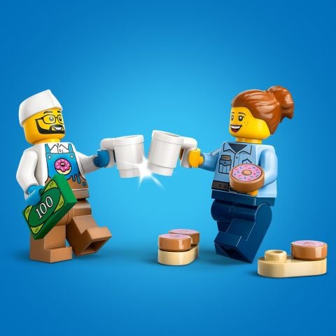 LEGO® City Donut Kamyonu 5 Yaş ve Üzeri Çocuklar için Seyyar Satıcı Oyuncağı 60452