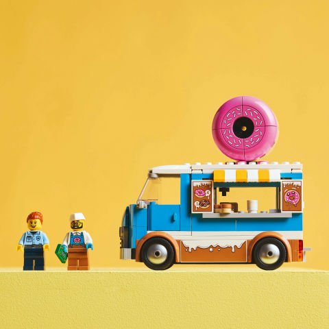 LEGO® City Donut Kamyonu 5 Yaş ve Üzeri Çocuklar için Seyyar Satıcı Oyuncağı 60452