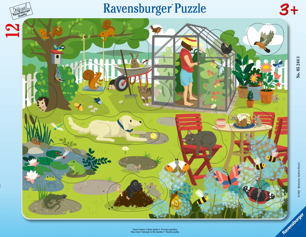 Ravensburger 12 Parçalı Büyük Çerçeveli Puzzle Bahçede