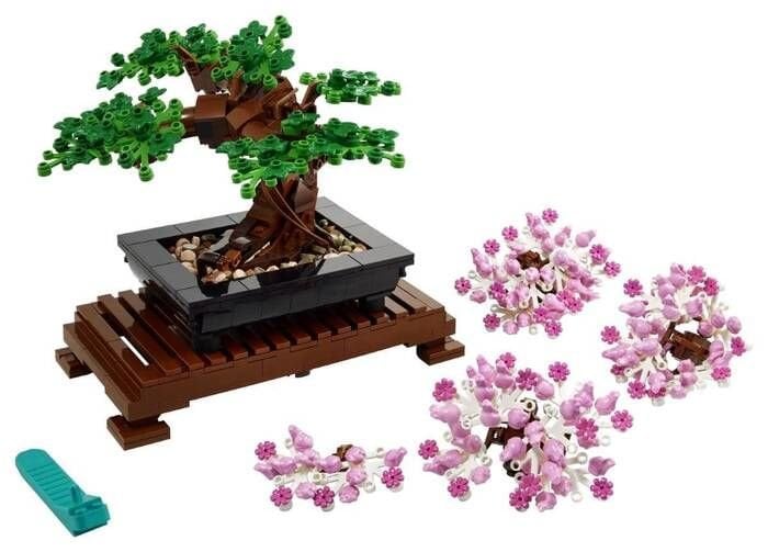 LEGO® Bonsai Ağacı 10281 Yapım Seti, Zihninizi Odaklayacak bir Yapım Projesi, Keyifle Bakacağınız Güzel bir Dekor (878 Parça)